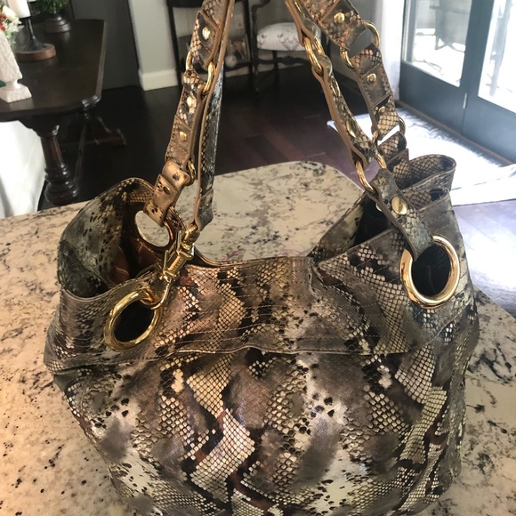Steve Madden snakeskin handbag - Picture 2 of 4
